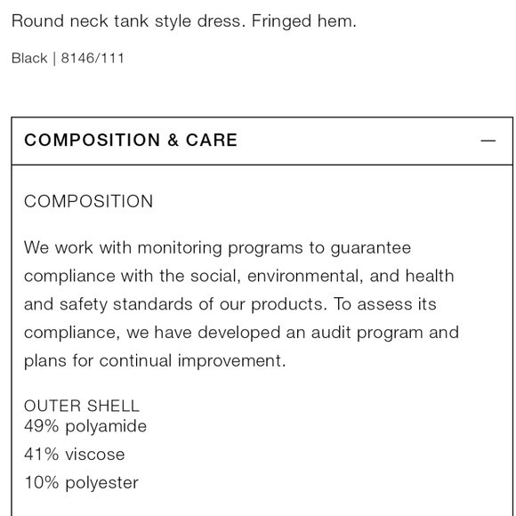 Zara Knit Flapper Dress Black M Medium NWT - Picture 7 of 7